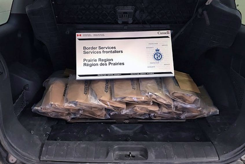 A Halifax man who moved to Alberta for work has been sentenced to eight and a half years in prison for driving $3-million worth of cocaine across the Canada-U.S. border. Bradley Michael Gaudrault, 30, pulled up to the Canadian border at Carway, Alta. on March 17, 2018, with 31 kilograms of coke hidden in his Nissan Xterra (pictured here).