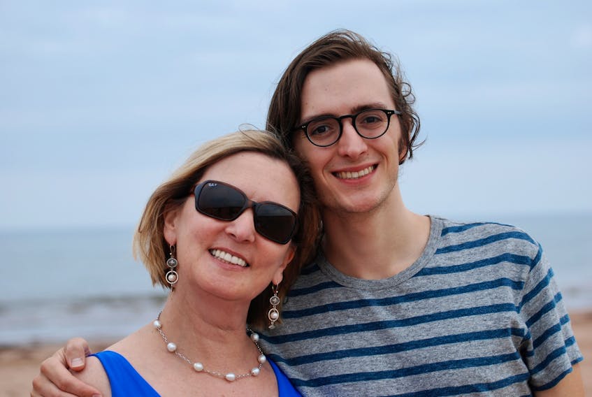 Matt Steele, a Halifax-based musician, is pictured with his late mother Anne Steele, who passed away from brain cancer. 