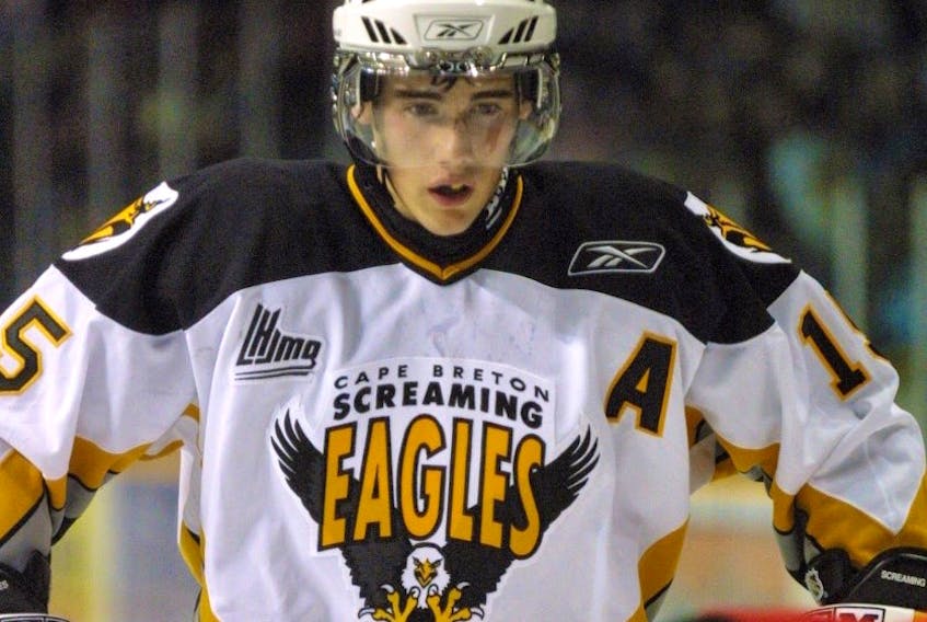 James Sheppard played three seasons with the Cape Breton Screaming Eagles from 2004-07. The Lower Sackville product was the Eagles’ first-ever first overall pick and considers himself lucky to have had the opportunity to play in Cape Breton. CAPE BRETON POST PHOTO