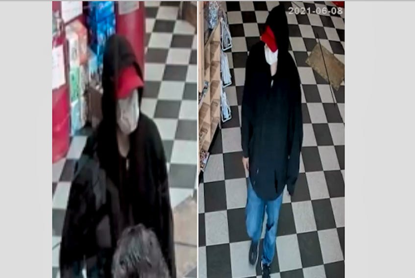 The RCMP are looking for a suspect from a June 8 armed robbery of a Yarmouth business. RCMP PHOTOS