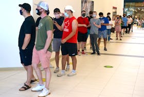 There was plenty of interest to eat at this province's first Five Guys Burgers and Fries restaurant, which had its grand opening at the Avalon Mall in St. John's Tuesday. A lineup was formed in the hallway to get in the story, while there was another inside waiting for food after placing their order.