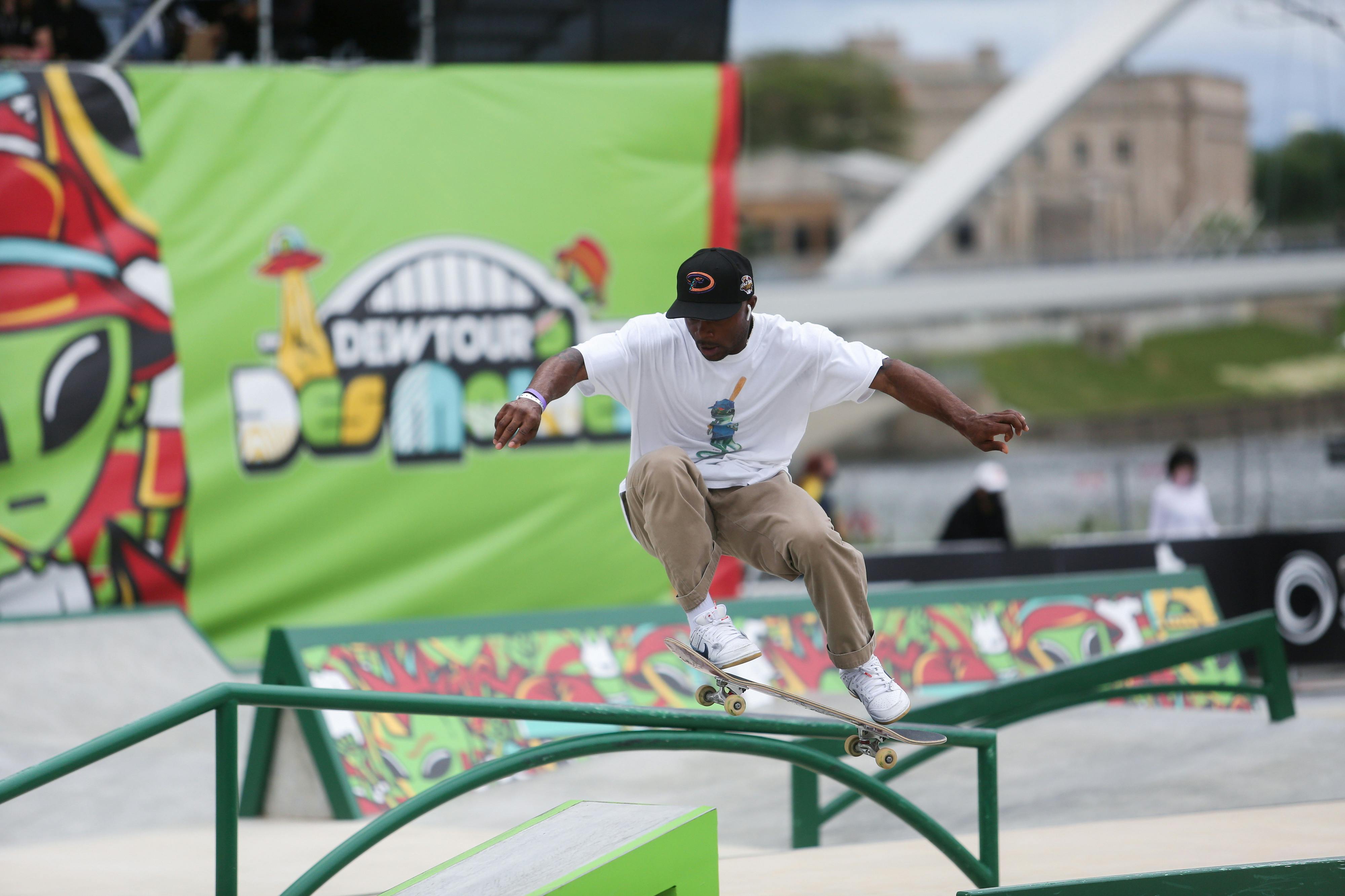 FOCUS ONSkateboarding At The Tokyo Olympics Skate World. Skateboard