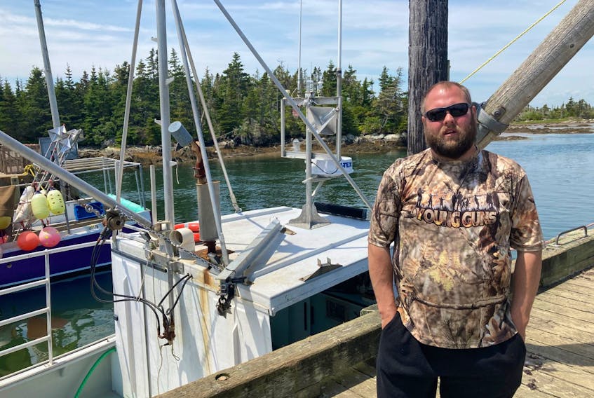 Corey Laybolt alleges another Little Harbour fisherman intentionally fouled his propeller in rope and put him and his crew at risk.