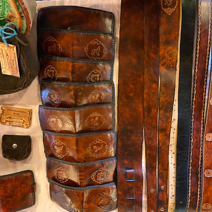 Colleen Moffatt makes customized leather products under the business name, 3 C’s Custom Leather Works, named after her mother Carolyn, daughter Carrie, and herself.  - Contributed