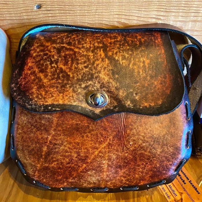 Colleen Moffatt learned how to make custom leatherwork from her mother, Carolyn. It's become a family tradition. - Contributed