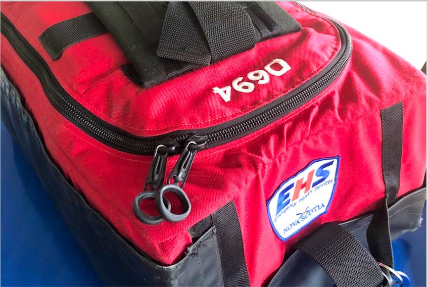 Emergency Medical Services and Cape Breton Regional Police are asking the public for help locating this bag which went missing in Sydney sometime Sunday evening. The bag contains medications dangerous if used by those who are not trained medical professionals. CONTRIBUTED 