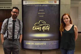 Mike Ross, left, co-created a show about Cape Breton icon Rita MacNeil. Called Dear Rita, it will run on the Mainstage Theatre at Confederation Centre of the Arts in Charlottetown. The show is being directed by Mary Francis Moore, right.
