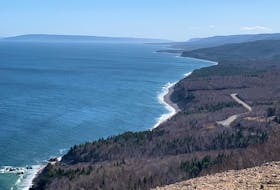 One of the many amazing vistas that can be experienced on a drive around Cape Breton's world famous Cabot Trail. This is what travellers see when they stop at a new viewpoint on the cliffside of the windy road up Cape Smokey. DAVID JALA/CAPE BRETON POST