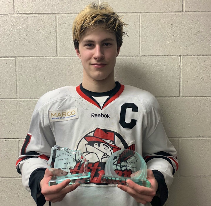 Before heading to a New Brunswick prep school, Matteo Rotondi had been the MVP and top defenceman of the Newfoundland and Labrador provincial AAA U15 league while playing for the St. John's Hitmen. — Contributed