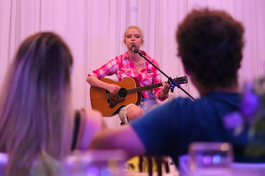 Emi Claire is a singer-songwriter who performed original songs at the Rainbow Brunch. - Logan MacLean