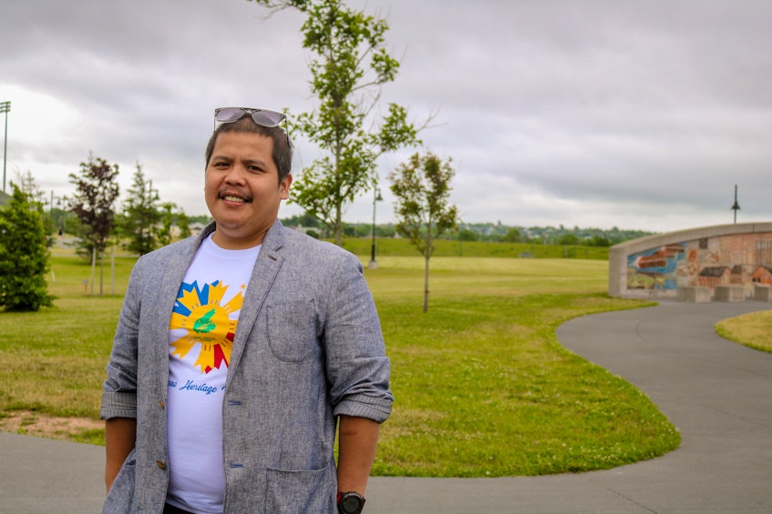 Julius Garcio, seen here at Open Hearth Park in Sydney, arrived in Cape Breton from the Philippines in December 2012. JESSICA SMITH/CAPE BRETON POST