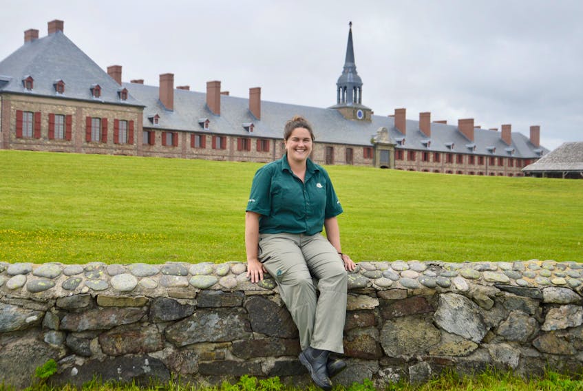 Jenna Baldwin works as a plumber at the Fortress of Louisbourg National Historic Site. Her father Danny held down the same position for some 35 years. DAVID JALA/CAPE BRETON POST