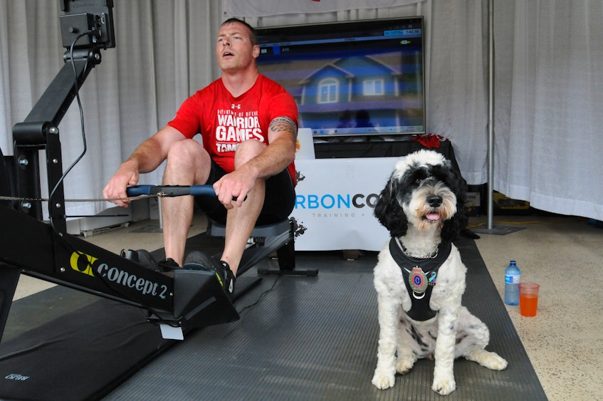 RNC Police Service support dog Stella dropped in support. — Joe Gibbons/The Telegram