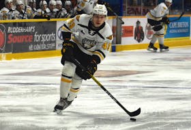 Cape Breton Eagles forward Ivan Ivan skates into the offensive zone during a Quebec Major Junior Hockey League game in 2019. The Czech Republic native was taken with the No. 35 overall pick at the 2019 Canadian Hockey League Import Draft. The 2021 CHL Import Draft will take place today. CAPE BRETON POST