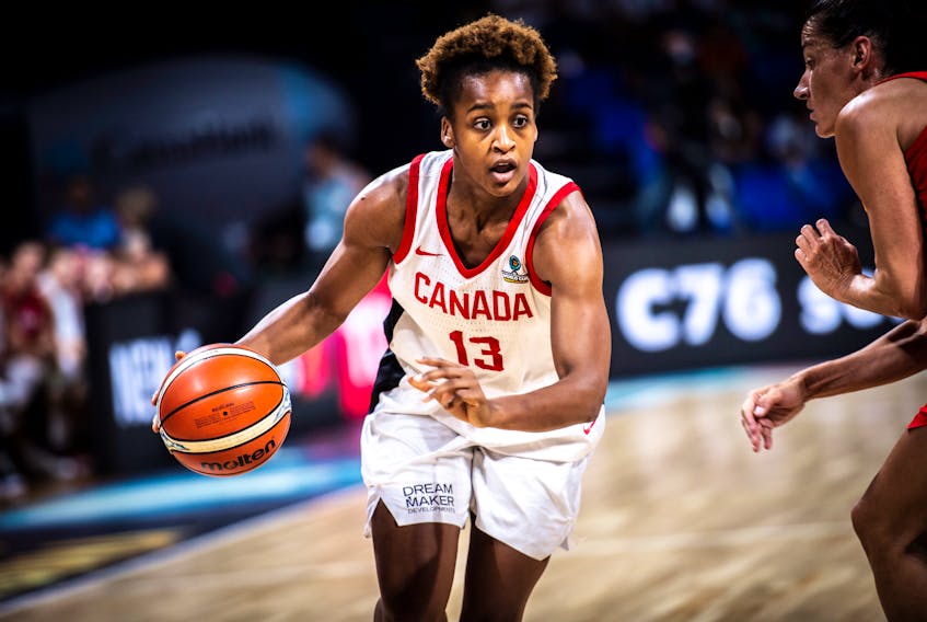Shay Colley, originally from North Preston, has been named to the Canadian Olympic women's basketball team that will compete in the Tokyo Games. - Basketball Canada