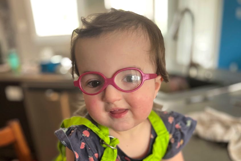 She looks happy and healthy now but Ella MacPherson, 2, of Sydney suffers from a rare condition, osteopetrosis, which affects the formation of her bones.