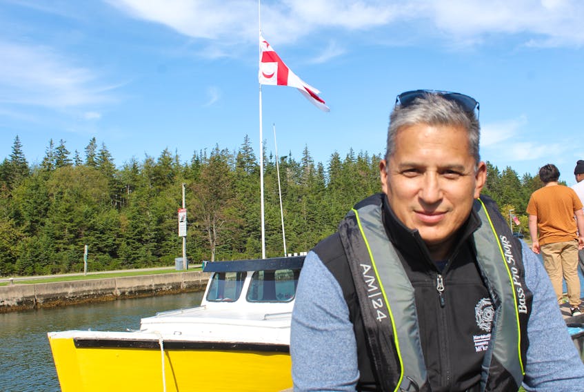 Chief Wilbert Marshall of Potlotek First Nation said talks will continue over lobster fishing access, but said his community has reached an interim agreement with DFO that will allow his community's moderate livelihood harvesters to fish 700 traps and sell its catch legally. FILE