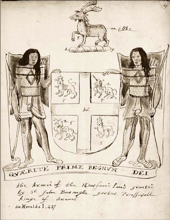 The coat of arms granted to Newfoundland governor Sir David Kirke in 1638 is one of the oldest in Canada, second only to Nova Scotia's. A motion was made in the House of Assembly this week to change the nearly 400-year-old wording in the legislation that refers to Indigenous people as “savages.” — Contributed