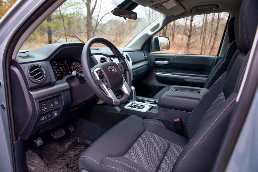 There are many modern trucks that would fail to match the 2021 Toyota Tundra for its perfect interior layout. Clayton Seams/Postmedia News  - POSTMEDIA