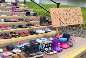 The shoes gathered in Millbrook First Nation, and many other places around Canada and the globe, are meant to guide the spirits of the Indigenous children who lost their lives in residential schools home.
