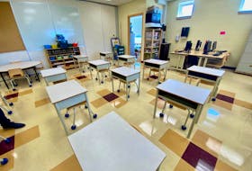 A classroom at Meadowfields Community School in Yarmouth. TINA COMEAU PHOTO