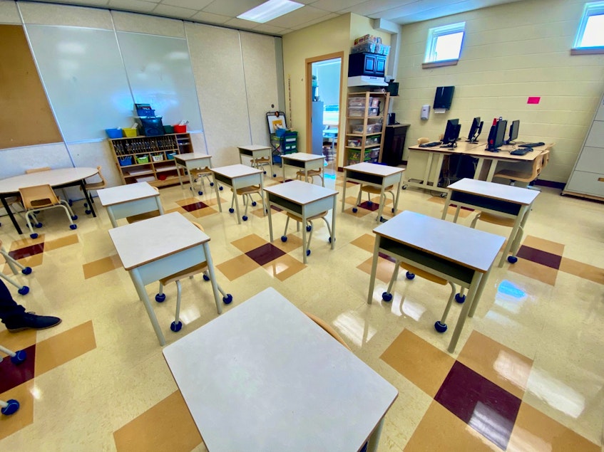A classroom at Meadowfields Community School in Yarmouth. TINA COMEAU PHOTO 