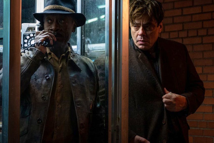  From left, Don Cheadle and Benicio Del Toro in No Sudden Move.