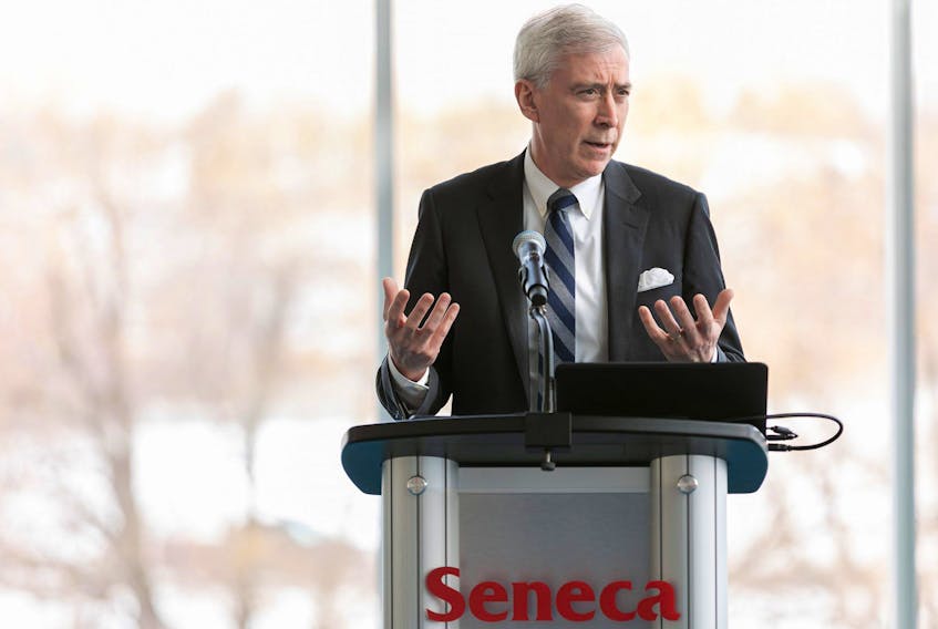 Seneca College president David Agnew: Ruling that vaccination was mandatory to be on campus “was just the right thing to do to continue to protect the health and safety of our community.”