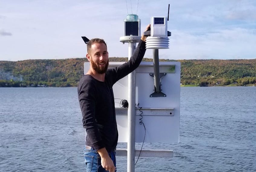 Jonathan Buffett, founder and manager of the Cape Breton mesonet, a network of weather stations across Cape Breton and parts of mainland Nova Scotia.