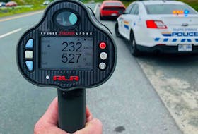 RCMP Traffic Services East said officers were using hand-held laser speed radars on the Trans-Canada Highway at Middle Gull Pond when a Dodge Challenger drove by and recorded a speed of 232 km/h on Saturday, July 10.  