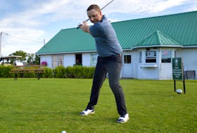 Kevin (Tuna) George will look to defend his title this weekend when he competes in The Roadbuilders presented by Caper Auto Sales at Lingan Golf and Country Club in Sydney. George will be seeking his third Roadbuilders title in four years. JEREMY FRASER • CAPE BRETON POST