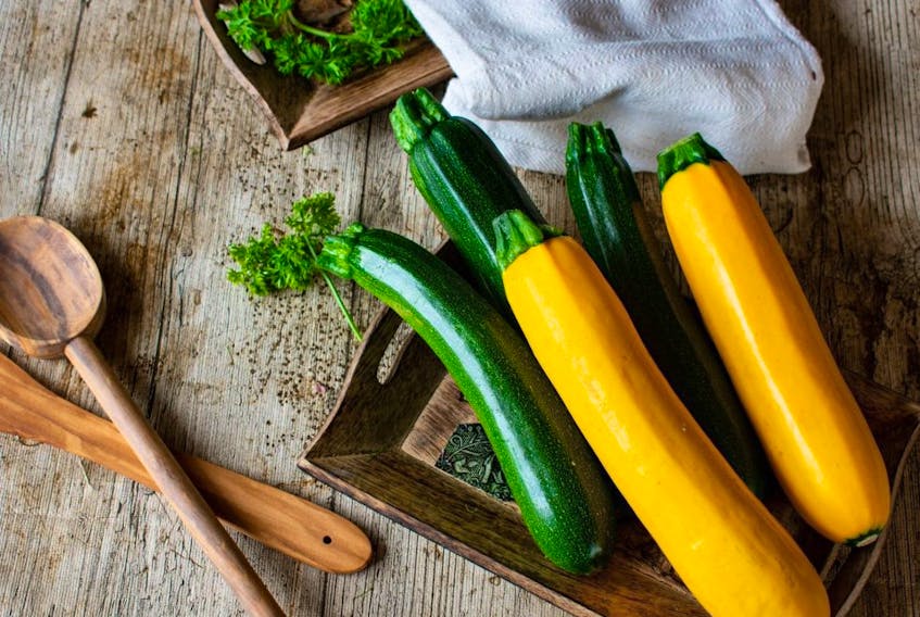 Zucchini makes for some mighty yummy dishes – broiled, baked, spiraled, grated into a fritter, pureed into a cold soup, the star ingredient in loafs and muffins – the list is endless!