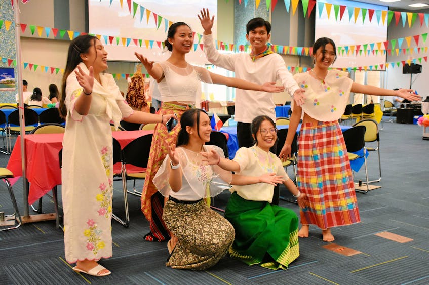 The Filipino ‘welcome dance’ got guests at Summerside’s Credit Union Place into the swing of the new WAVES festival. - Desiree Anstey