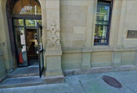 The entrance to the Newfoundland and Labrador Court of Appeal on Duckworth St. in St. John's.