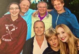Charlie Richardson poses with his sons and his grandchildren in this photo from about four years ago. Pictured (standing, from left) are Hunter, Christopher, Charlie and Jodee; (front, from left) Chad, Luca and Ally.