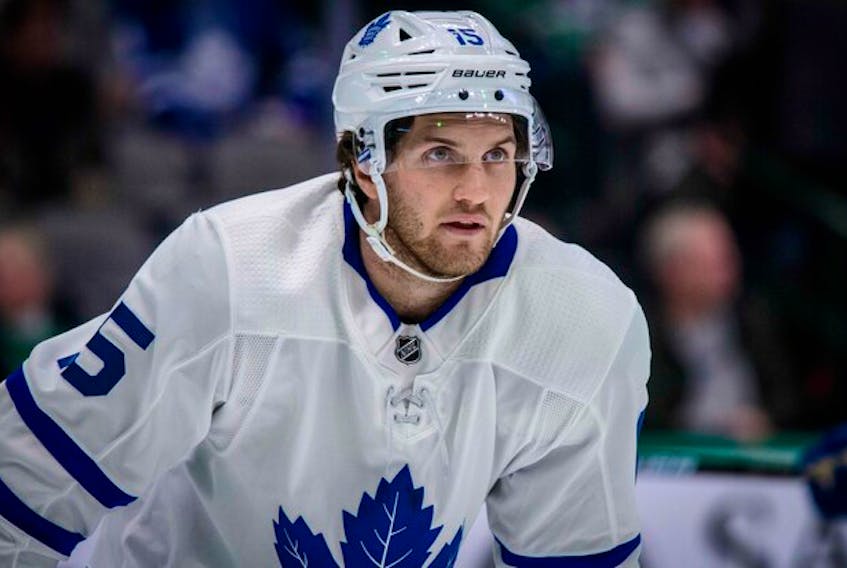 Forward Alexander Kerfoot is one of the Maple Leafs players the Seattle Kraken could select in the NHL expansion draft on  Wednesday.