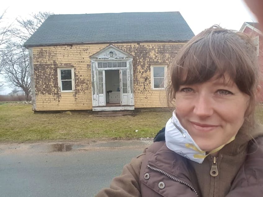 Beth Bowers soon after she bought this abandoned house in Port Medway. - Saltwire network