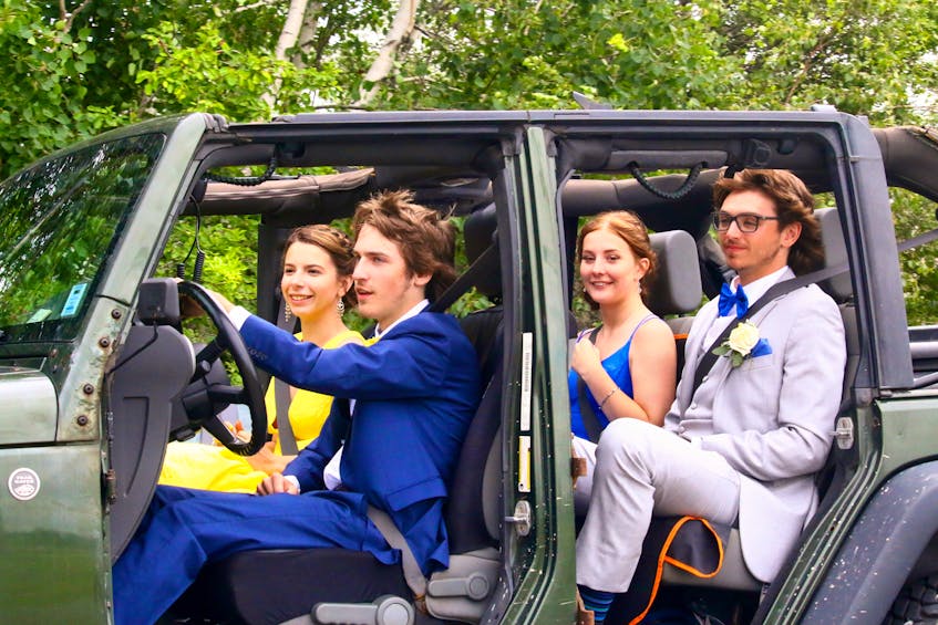 Bright, bold colours dominated this year’s prom parade.
JIM IVEY
