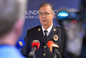 Royal Newfoundland Constabulary Supt. Tom Warren addresses the media July 21 in St. John's regarding more allegations of sexual assault by police officers on the force. Keith Gosse • The Telegram