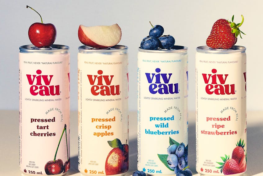 Viveau, the Nova Scotia producer of drinks made from mineral water and local fruit, is introducing new packaging and a new flavour.