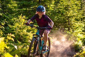 The Goldmine is one of Juliette Colbourne’s favourite trails and it’s one the Corner Brook girl will ride in August as she takes part in the Great Cycle Challenge Canada to fight kids’ cancer. (Photo by Dennis Colbourne)