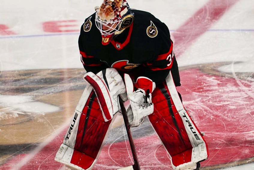 Former Ottawa Senators goaltender Joey Daccord.  