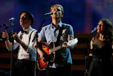 In this file photo, the Lumineers perform at the 2016 Grammy Awards.