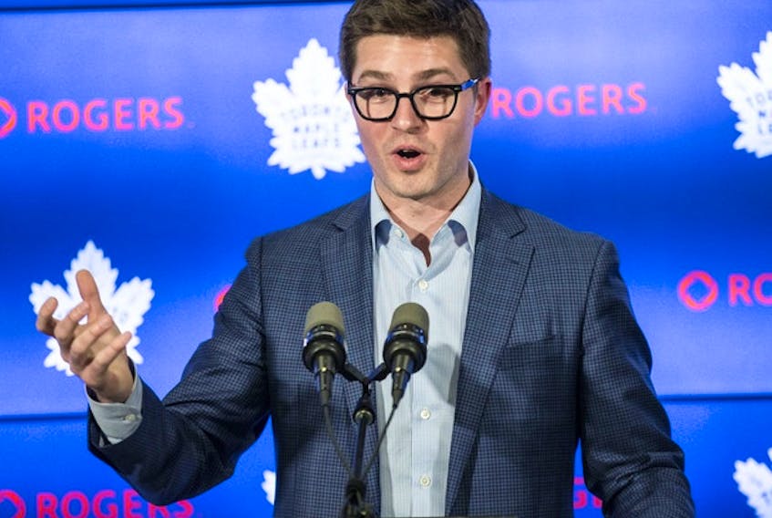 Maple Leafs GM Kyle Dubas says he didn't make it easy on his staff after trading so many draft picks for a failed run at the Stanley Cup this past season.