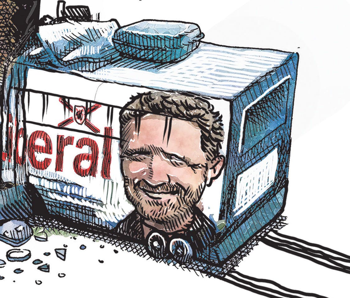 Michael De Adder Cartoon Iain Rankin S Off Road Vehicle Saltwire