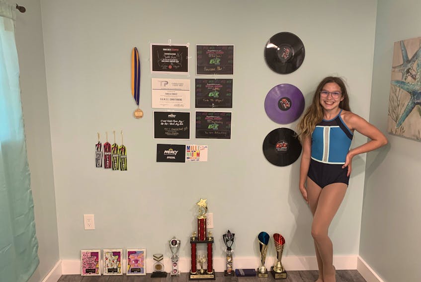 Isabella Forrest, 12, has accumulated numerous awards at dance competitions since she starting taking classes at Northside Dance eight years ago. CONTRIBUTED