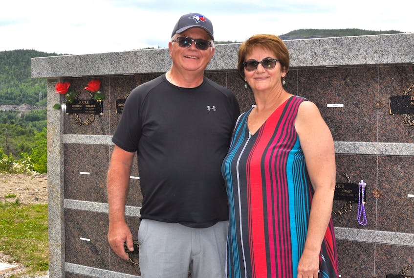 Dave and Sharon Higdon of Corner Brook have purchased a niche in one of the columbariums at Mount Patricia Cemetery where an urn containing their remains will be inurned. 