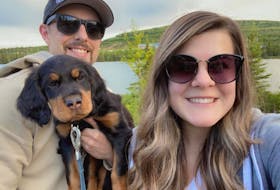 Electrical engineering technician Lucas Wheaton and his fiancée, Kristen Greenham, say Labrador West is the ideal place for those who love the outdoors — and their dogs.