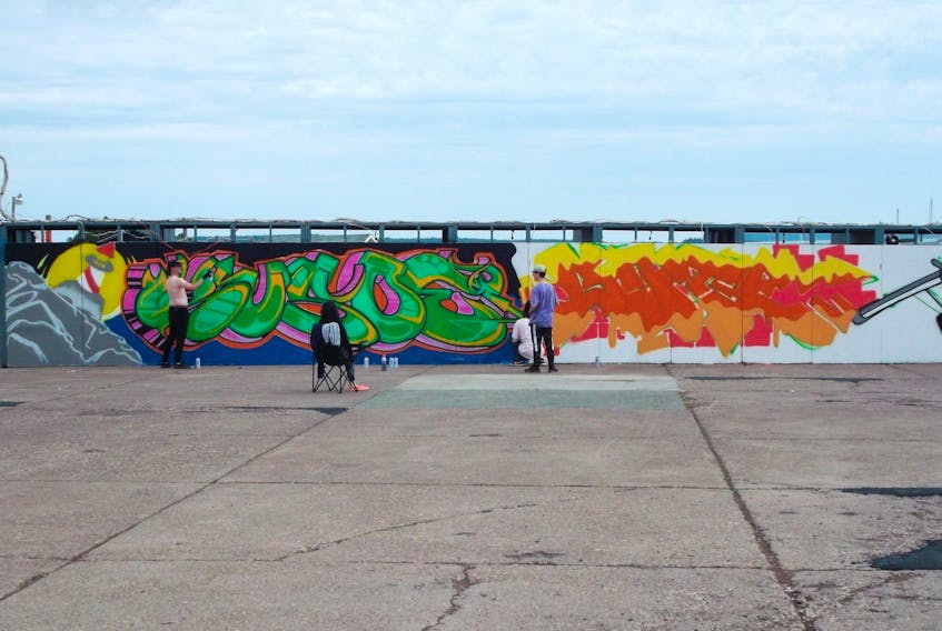 The Botwood Mural Arts Society said the all-ages LaRUE Street Art Festival is a live blend of rural and urban art with a goal of creating five new street art murals covering 3000 sq. ft on the old machine shop building on Military Road in Botwood. 