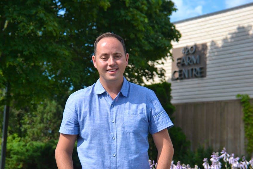 Robert Godfrey, incoming CEO of the Greater Charlottetown Chamber of Commerce, is shown outside the Farm Centre in Charlottetown, which houses the office of the P.E.I. Federation of Agriculture.